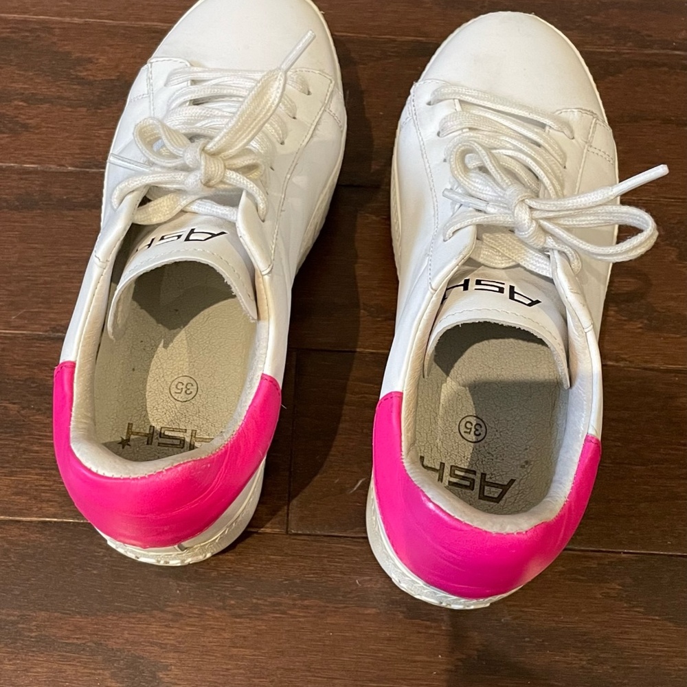 White Platform Chunky Sneakers Ash Womens